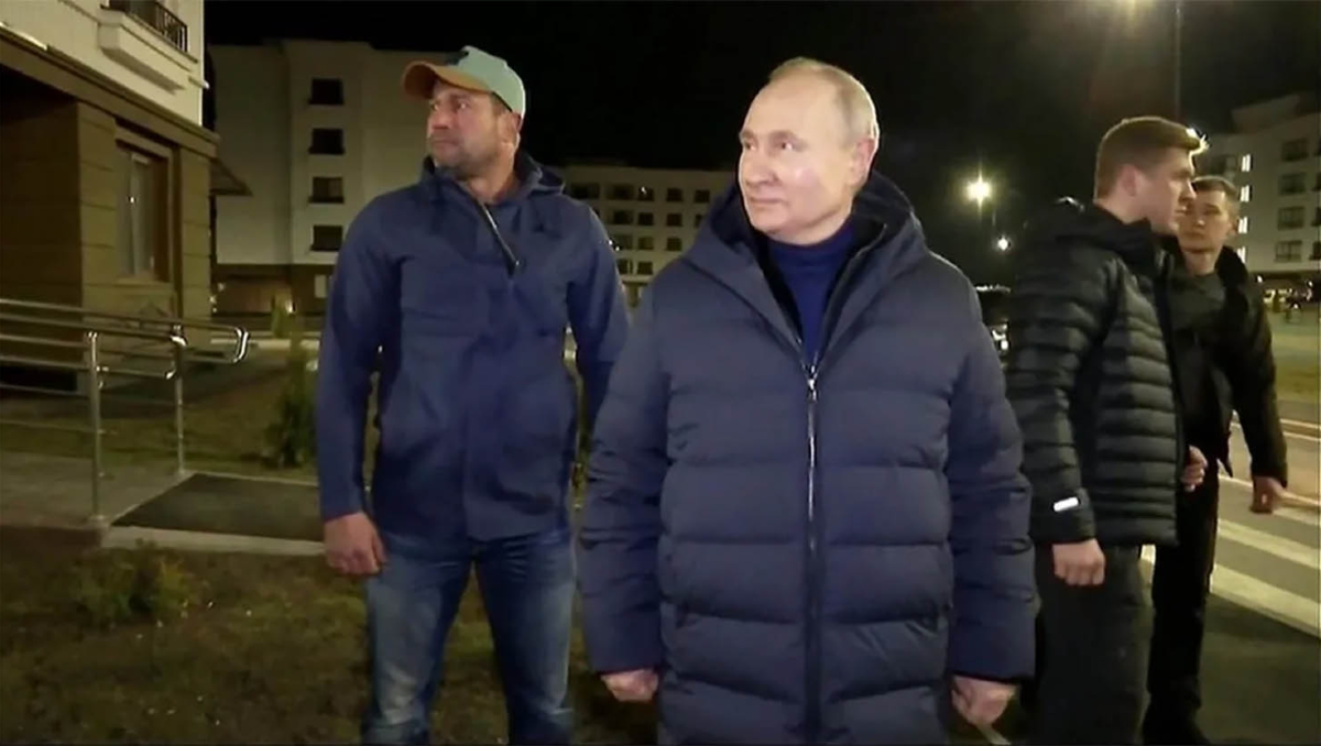 Putin visitó Mariupol