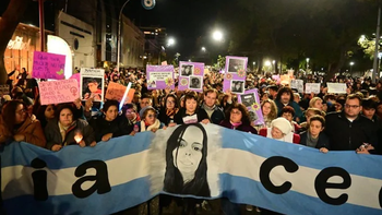 una multitud marcho en chaco reclamando la aparicion de cecilia