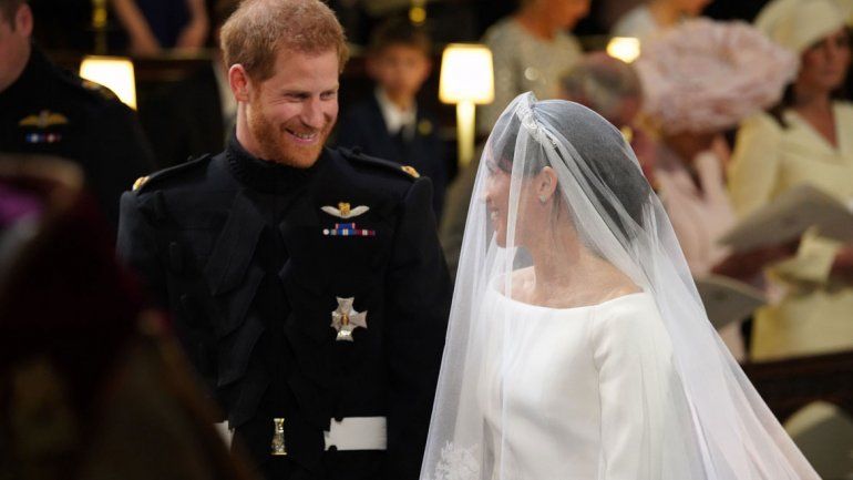 Boda real: el príncipe Harry y la actriz Meghan Markle dieron el sí