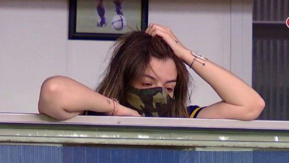 El conmovedor llanto de Dalma en el palco de su papá