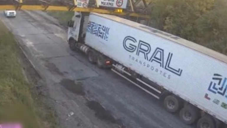 Un nuevo incidente ocurrió en el puente sobre la Ruta 151