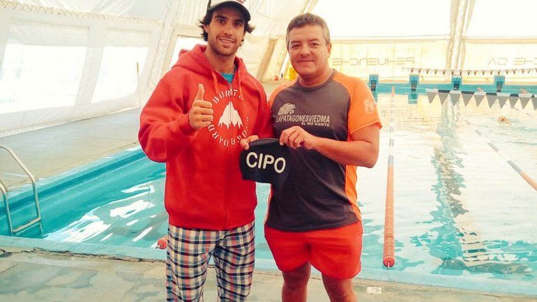 Manu estuvo entrenando en el club.