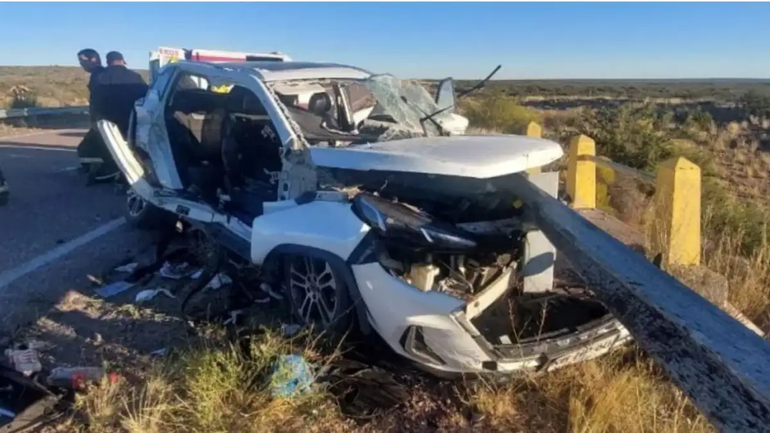 En cercanías de Sierra Grande se produjo un grave accidente.