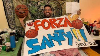 El basquetbolista neuquino Santi Rodríguez la pasó mal pero salió adelante.