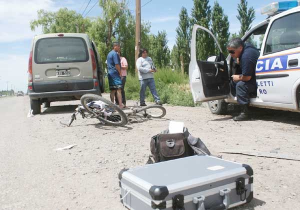 Ciclista accidentado