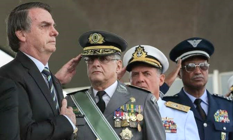 Bolsonaro y la cúpula militar de ese momento.