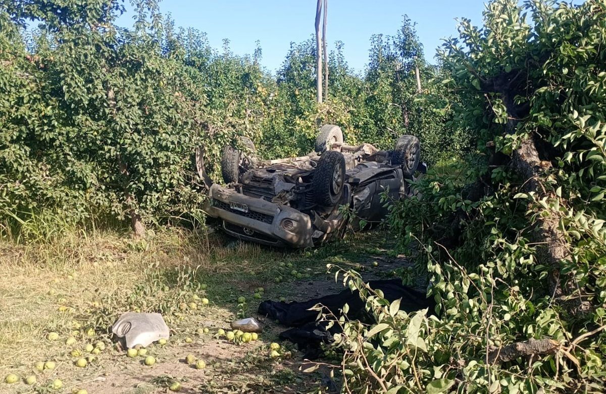 El accidente fatal ocurrió entre Lamarque y Luis Beltrán en las primeras horas de este domingo. Foto: Gentileza.