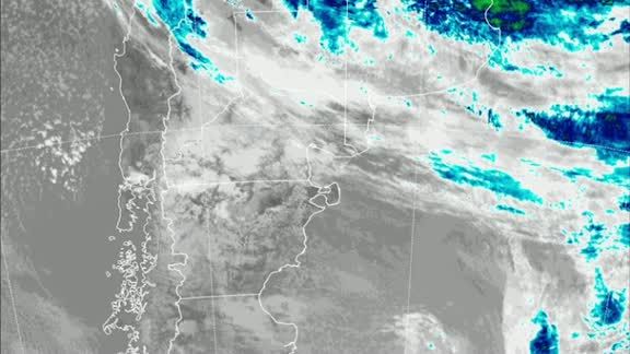 La masa de aire frío que ingresa a la zona patagónica.