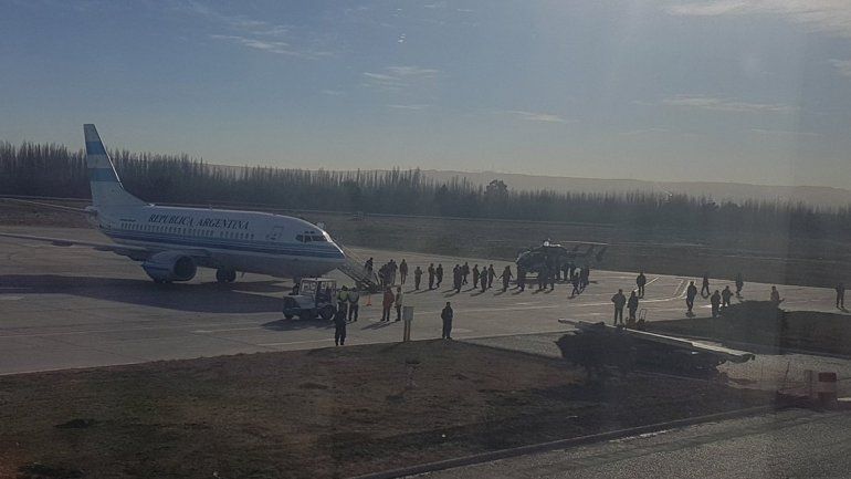 Macri llegó a Neuquén y ya se traslada a Vaca Muerta