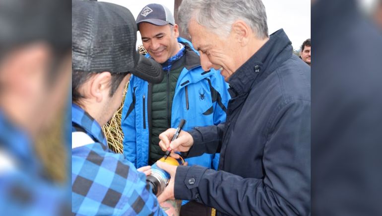El ex presidente Mauricio Macri estuvo de visita en Río Negro