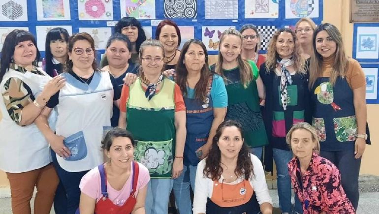 Docentes del turno mañana de la Escuela 199.