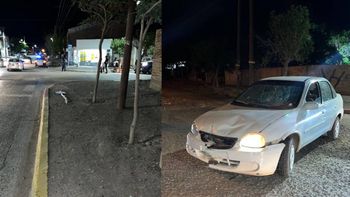 un auto subio a la vereda y atropello a una mujer que esperaba el colectivo