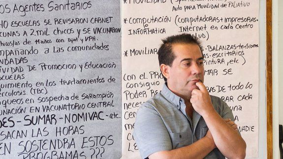Jorge Núñez, delegado de ATE, anunció la medida de fuerza.