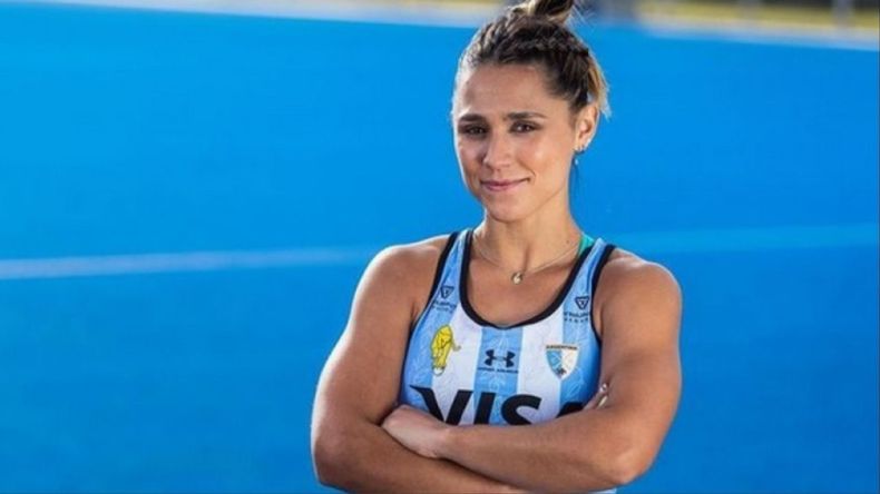 Agustina Gorzelany fue la figura de Las Leonas ante Inglaterra.