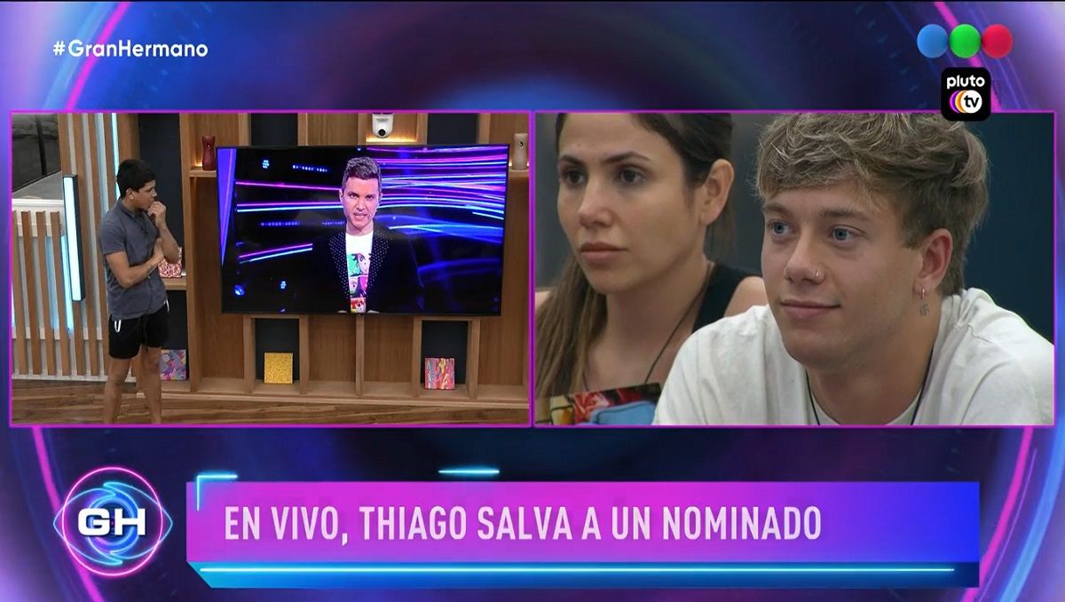 Thiago salvó a un participante y así quedó la placa de nominados de Gran Hermano