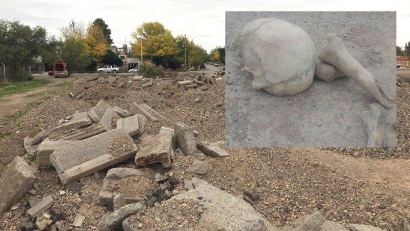 Rastrillaron el descampado y encontraron los restos óseos