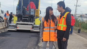 La diputada nacional Lorena Villaverde recorrió obras sobre la ruta 22 en General Roca junto al titular de Vialidad Nacional en Río Negro.