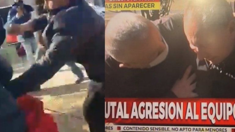 Brutal ataque a un móvil de Crónica TV mientras cubría el caso Guadalupe