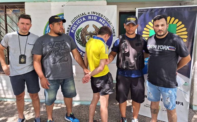 La prensa pampeana destaca la detención en Cipolletti de temible criminal
