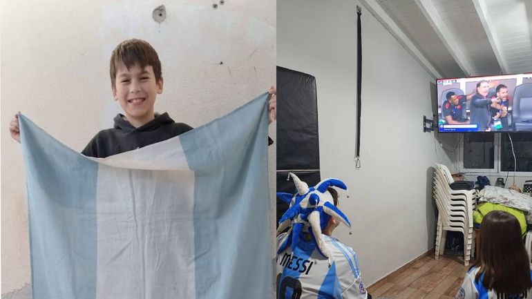 Máximo encontró la bandera y se la devolvió a Andy. Grande Máximo!