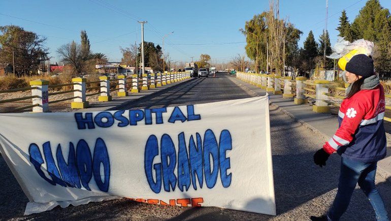 Hospitalarios se manifestaron este miércoles sobre la Ruta 151 