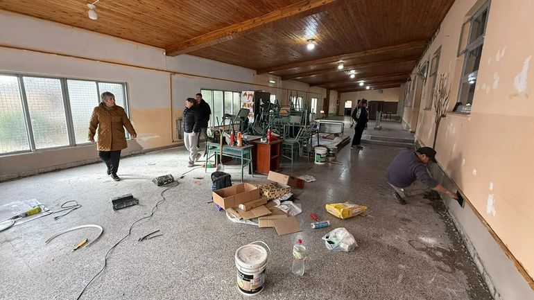 Las tareas continuarán durante las vacaciones de invierno con intervenciones en distintos establecimientos. Foto: Gentileza.