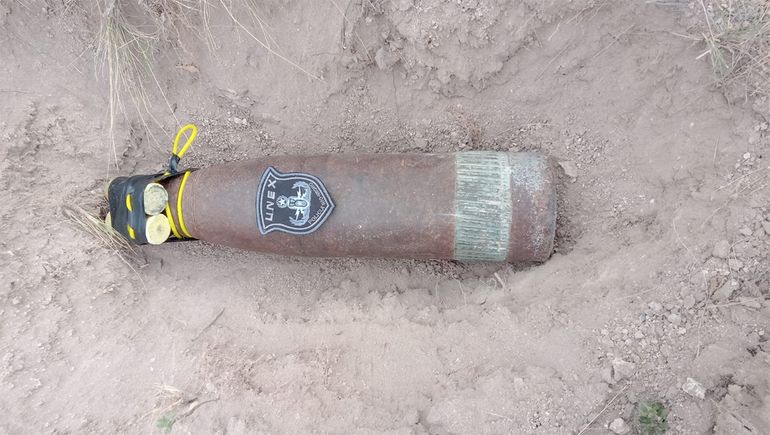 Desactivaron un proyectil explosivo en Sierra Grande