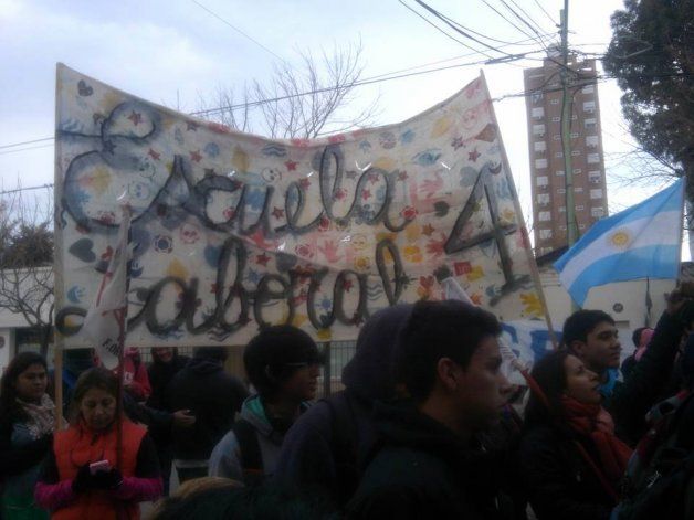 Conferencia de prensa de integrantes de la Escuela Laboral 4