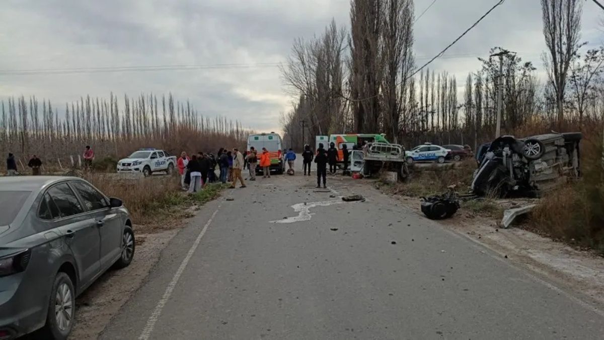 El siniestro se registró pasado el mediodía de este lunes en la zona cercana a Chacramonte. Foto: Gentileza.