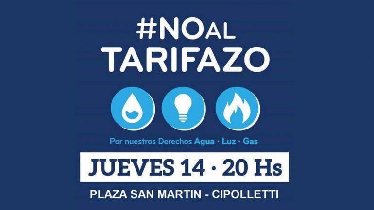 #14J: convocan a marchar contra el tarifazo en todo el país