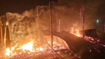 El joven se salvó de milagro del incendio de su vivienda.