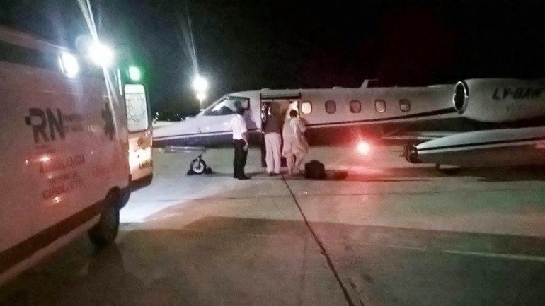 El operativo de traslado se realizó el miércoles por la noche. La familia de Rivera confía en su recuperación.