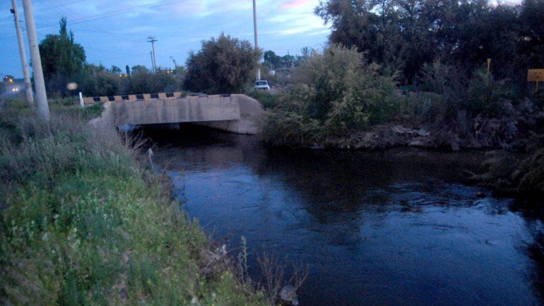 El canal de desagüe P2