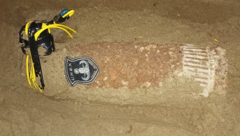 Un peligro: encontraron en San Antonio Este un proyectil de artillería militar