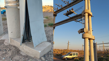 intento robar un cable, le dio una descarga y cayo: esta en el hospital