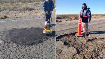 Es la quinta vez que la Municipalidad de Catriel destina fondos propios para bachear la ruta 151.