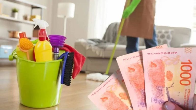 A partir del 1 de Noviembre las empleadas domésticas que realicen tareas generales cobrarán $1311 la hora con retiro.