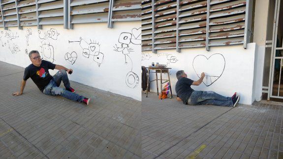 Un reconocido artista visitó la Escuela 258 y emocionó a todos