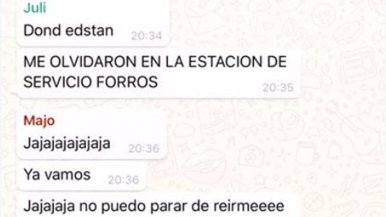 Se olvidó a su hija en una estación de servicio y tuvo una reacción inesperada