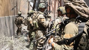 Fuerzas especiales isrelíes durante el rescate de los rehenes en Gaza.