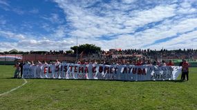 La bandera de los jugadores de San Patricio.