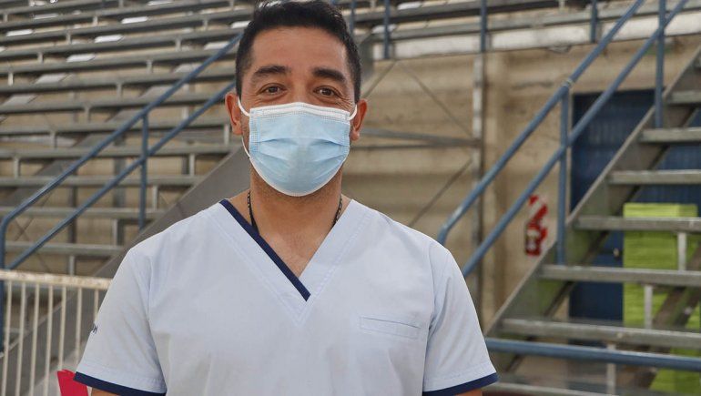 David Osorio, enfermero de la terapia intensiva. 