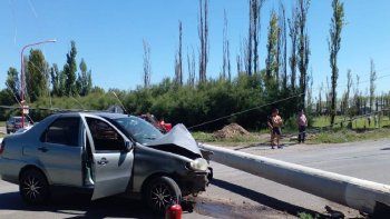 impresionante choque en julio salto: dejo a miles de vecinos sin luz