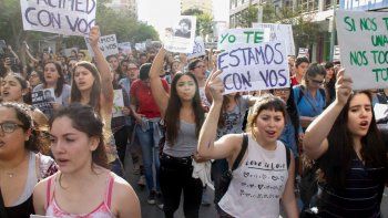 marcha de mujeres cipolenas en contra de los abusos sexuales