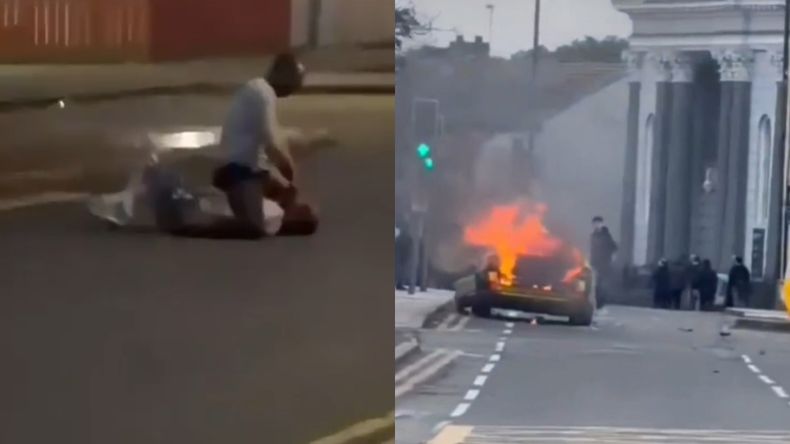 El ataque del refugiado sudanés fue seguido por una jornada de fuertes disturbios en distintos puntos de Belfast. | LMCipolletti.com El ataque del refugiado sudanés fue seguido por una jornada de fuertes disturbios en distintos puntos de Belfast.