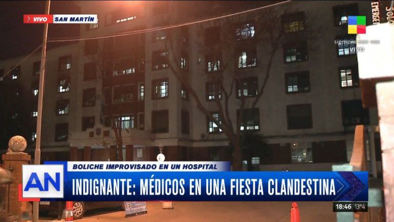 Médicos y enfermeros hicieron una fiesta clandestina en un hospital