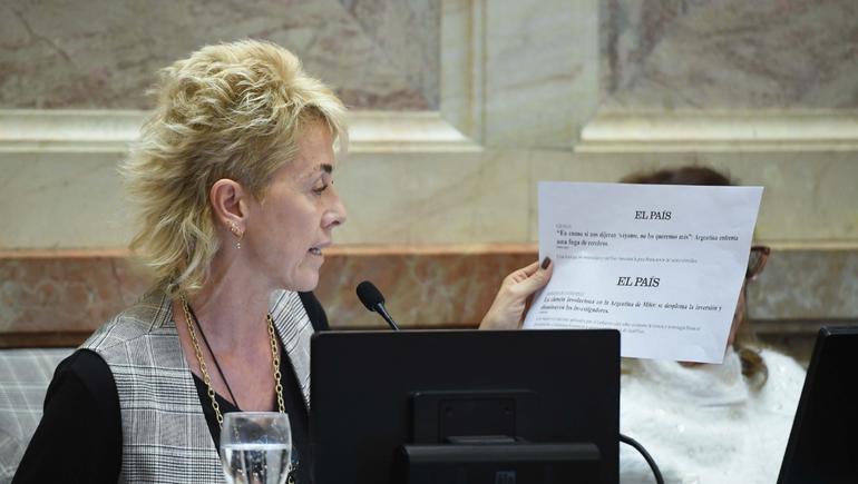 La senadora de Río Negro