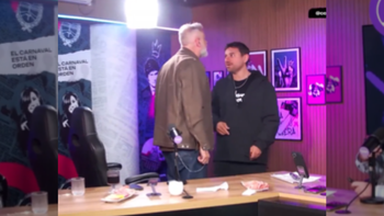 El dirigente fue al canal de streaming y se generó un gran conflicto con los conductores.
