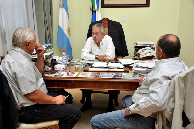 Saiz recibió al secretario del sindicato de Camioneros