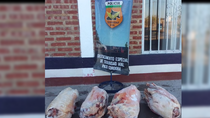 Los agentes secuestraron 75 kilos de carne vacuna.&nbsp;